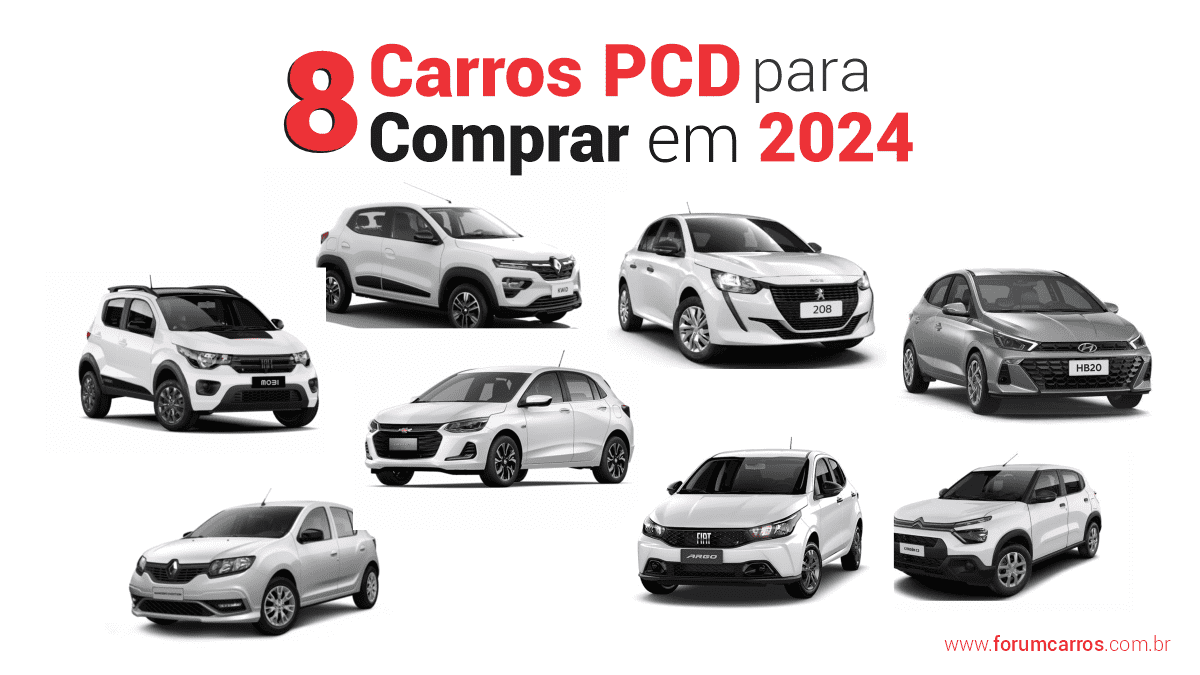 Carro PcD Hatch Compacto para Comprar em 2024? Os mais baratos...