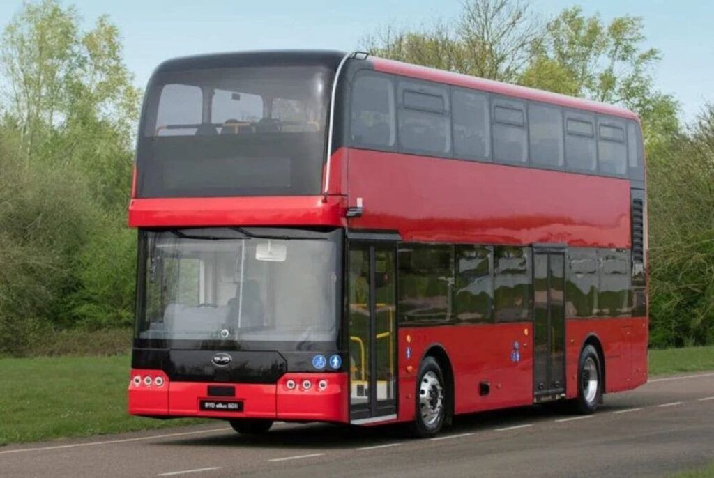 BYD ônibus elétrico de 2 andares para Londres