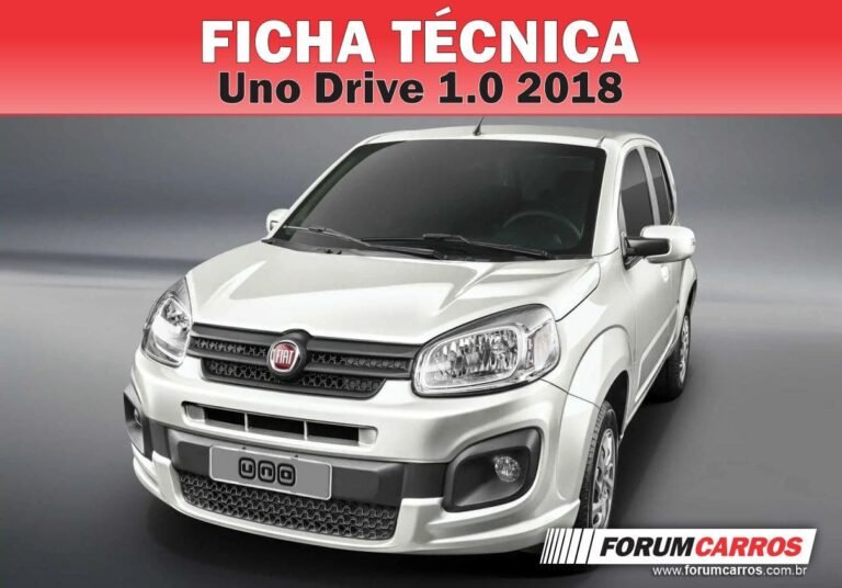 Ficha Técnica do Fiat Uno Drive 1.0 2018