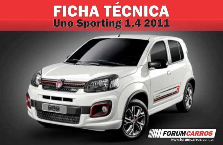 Ficha Técnica do Fiat Uno Sporting 1.4 2011