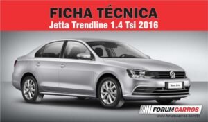 Ficha Técnica do Volkswagen Jetta Trendline 1.4 TSi 2016 Turbo