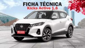 Ficha Técnica Nissan Kicks Active 1.6 Automático