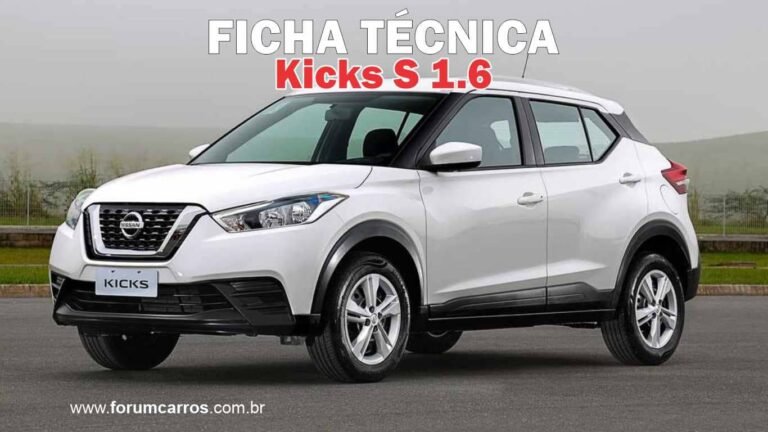 Ficha Técnica do Nissan Kicks S 1.6 Automático
