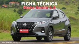Ficha Técnica do Nissan Kicks Sense 1.6 Automático