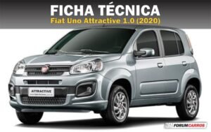 Ficha Técnica Fiat Uno Attractive 1.0 2020
