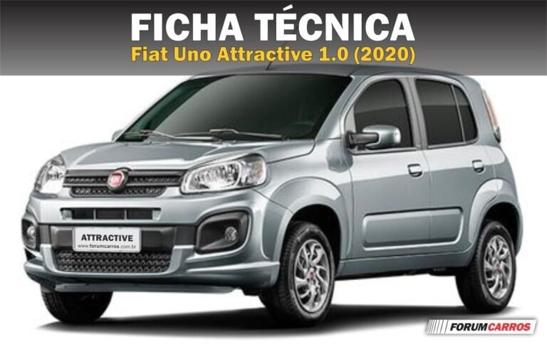 Ficha Técnica Fiat Uno Attractive 1.0 2020