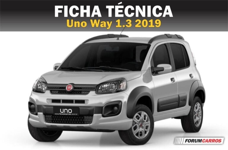 Ficha Técnica completa Uno Way 1.3 2019
