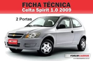 Ficha Técnica do Chevrolet Celta 1.0 Spirit 2 portas 2009