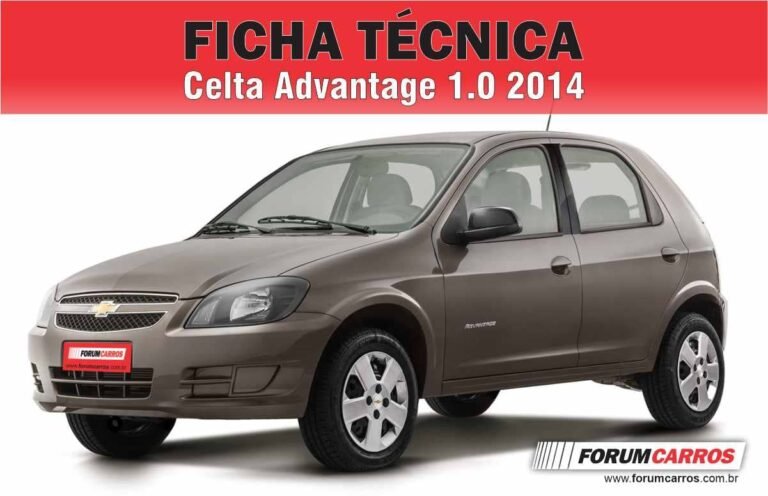 Ficha Técnica do GM Celta Advantage 1.0 2014