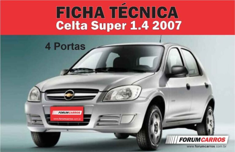Ficha Técnica do Chevrolet Celta Super 1.4 2007 4 Portas