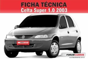 Ficha Técnica do Chevrolet Celta Super 2003 4 Portas