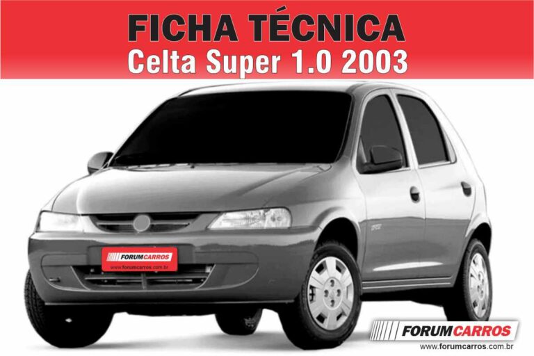 Ficha Técnica do Chevrolet Celta Super 2003 4 Portas