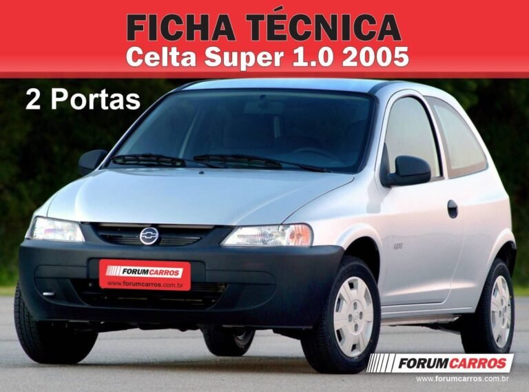 Ficha Técnica do Chevrolet Celta Super 2005 2 Portas