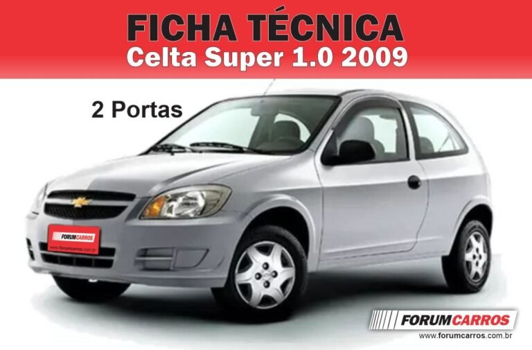 Ficha Técnica do Chevrolet Celta Super 2009 2 Portas