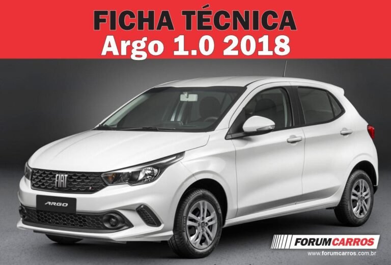 Ficha Técnica do Fiat Argo 1.0 2018