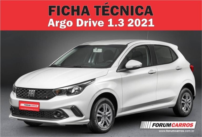 Ficha Técnica do Fiat Argo Drive 1.3 2021