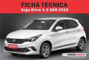 Ficha Técnica do Fiat Argo Drive 1.3 GSR 2019