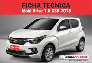 Ficha Técnica do Fiat Mobi Drive 1.0 GSR 2018