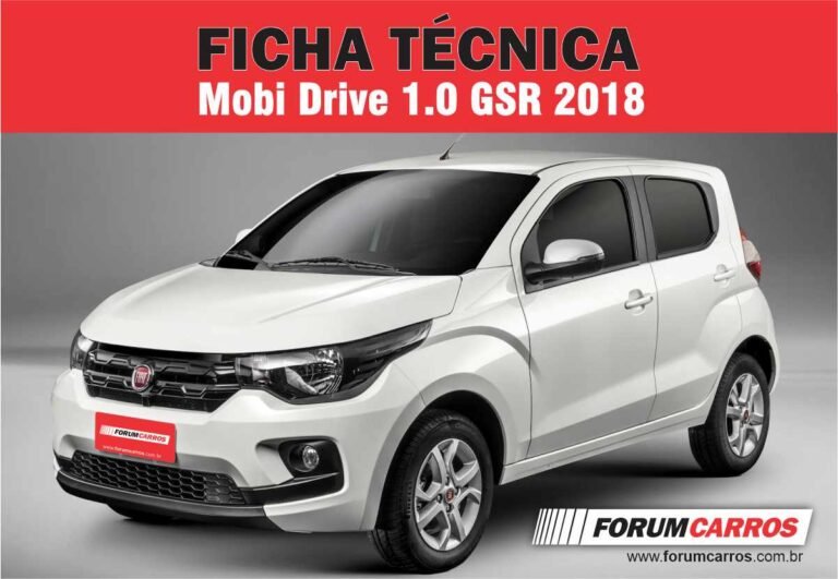 Ficha Técnica do Fiat Mobi Drive 1.0 GSR 2018