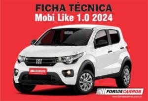 Ficha Técnica do Fiat Mobi Like 2024