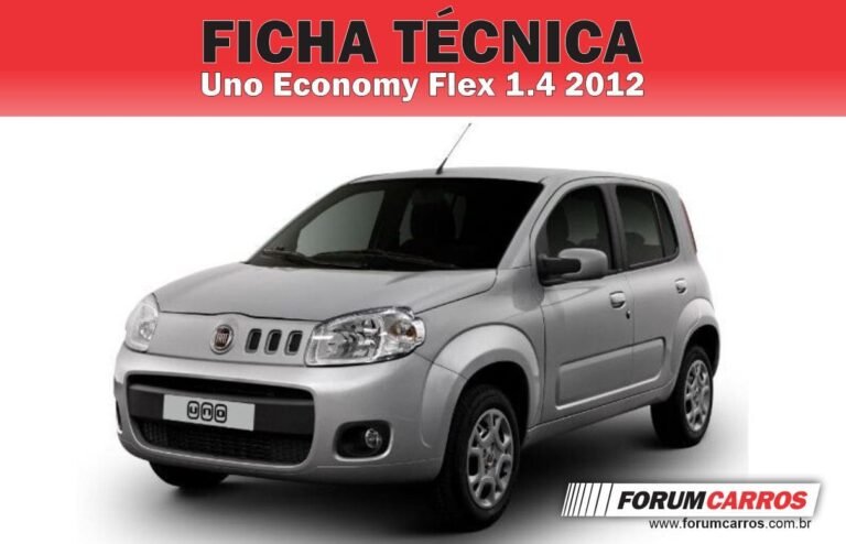 Ficha Técnica do Fiat Uno Economy Flex 1.4 2012