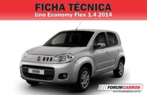 Ficha Técnica do Fiat Uno Economy Flex 1.4 2014