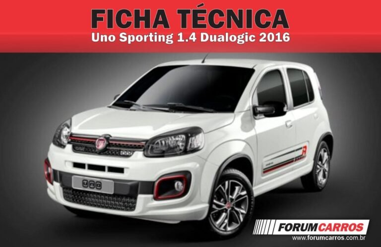 Ficha Técnica do Fiat Uno Sporting 1.4 Dualogic 2016