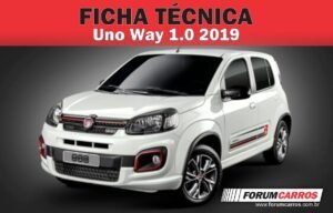 Ficha Técnica do Fiat Uno Way 1.0 2019