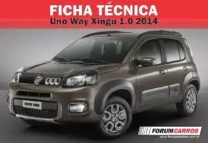 Ficha Técnica do Fiat Uno Way Xingu 1.0 2014