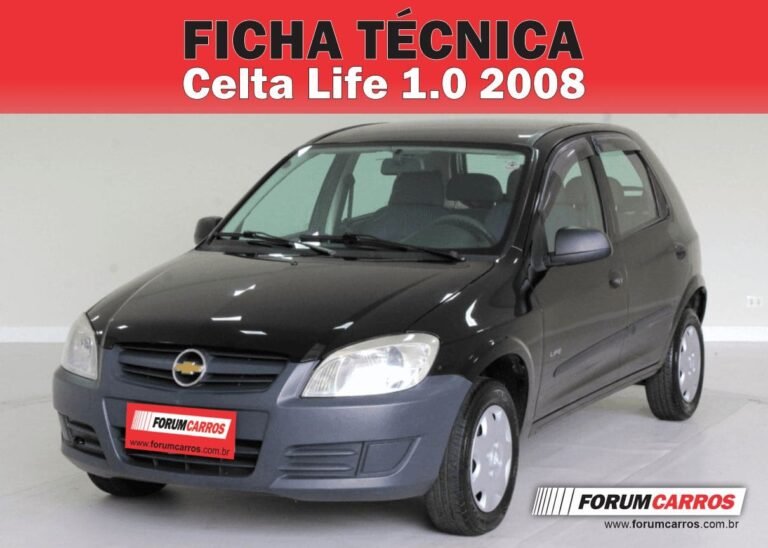 Ficha Técnica do GM Celta Life 1.0 2008 4 Portas