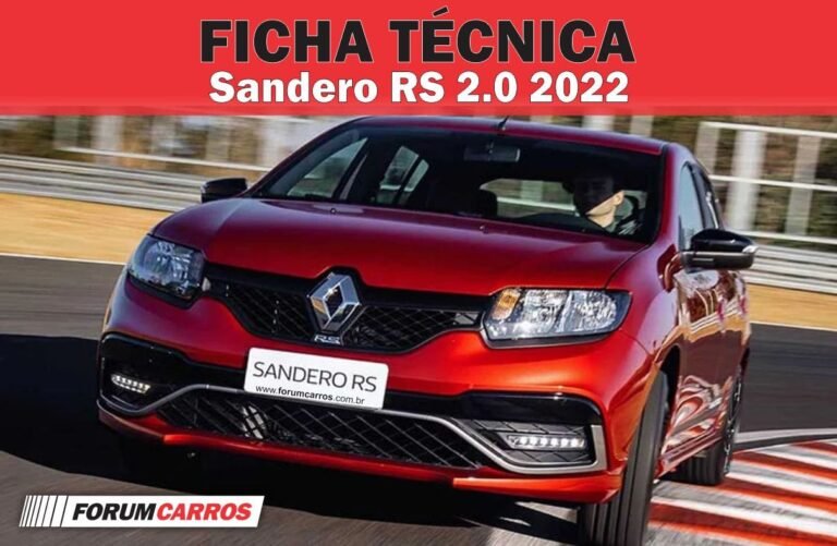 Ficha Técnica do Renault Sandero RS 2.0 2022