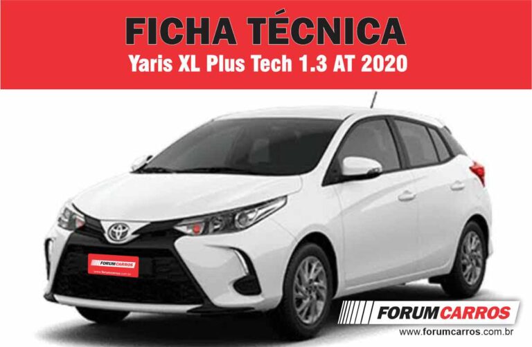 Ficha Técnica do Toyota Yaris XL Plus Tech Automático 2020
