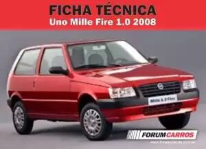 Ficha Tecnica do Uno Mille Fire 1.0 2008