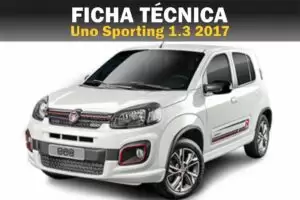 Ficha Técnica do Uno Sporting 1.3 2017