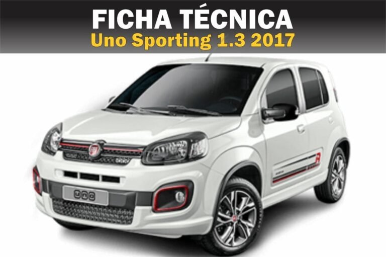 Ficha Técnica do Uno Sporting 1.3 2017