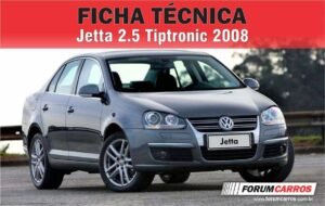 Ficha Técnica do Volkswagen Jetta Tiptronic 2008