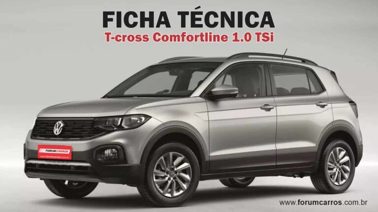 Ficha Técnica do Vw T-cross Comfortline TSi