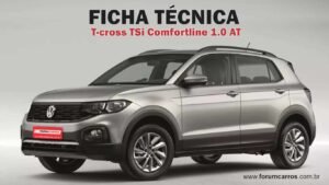 Ficha Técnica do Vw T-cross Comfortline TSi Automático