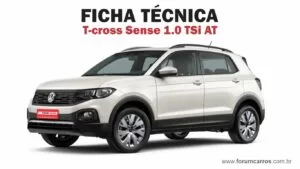 Ficha Técnica do Volkswagen T-cross Sense TSI Automático