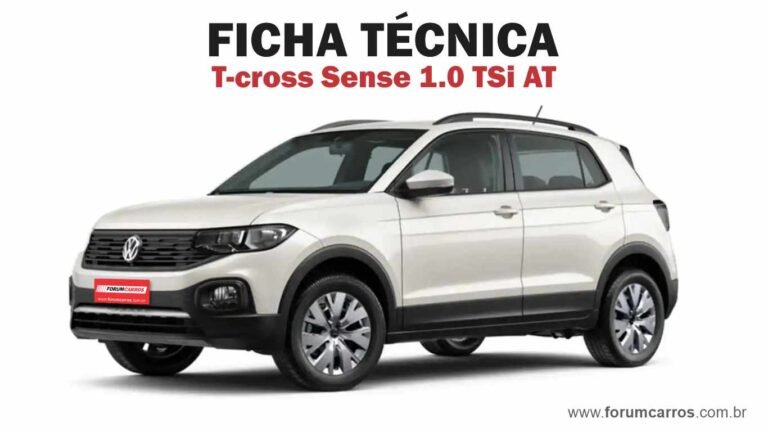 Ficha Técnica do Vw T-cross Sense TSI Automático