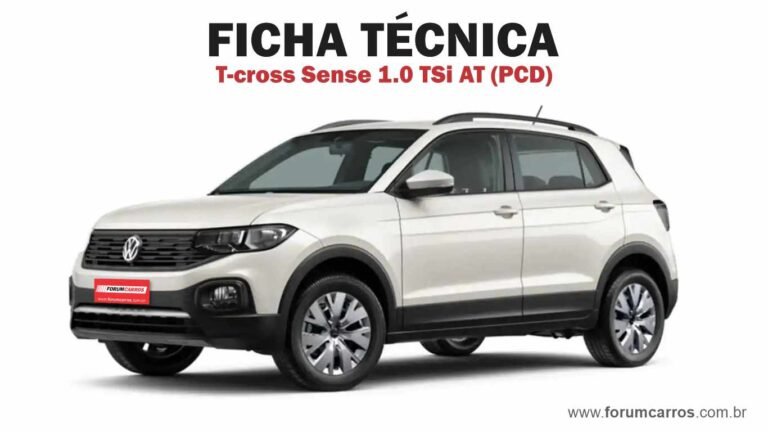 Ficha Técnica do Vw T-cross Sense TSI PCD Automático