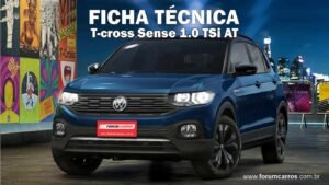Ficha Técnica do Vw T-cross The Town TSI