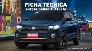 Ficha Técnica do Vw T-cross The Town TSI