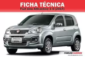 Ficha Técnica do Fiat Uno Attrative 1.0 2017