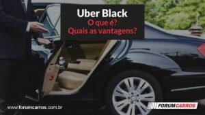 Uber Black é a categoria premium da Uber, oferecendo mais segurança e conforto aos passageiros