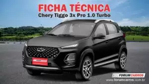 Ficha Técnica do Chery Tiggo 3X Pro 1.0 Turbo