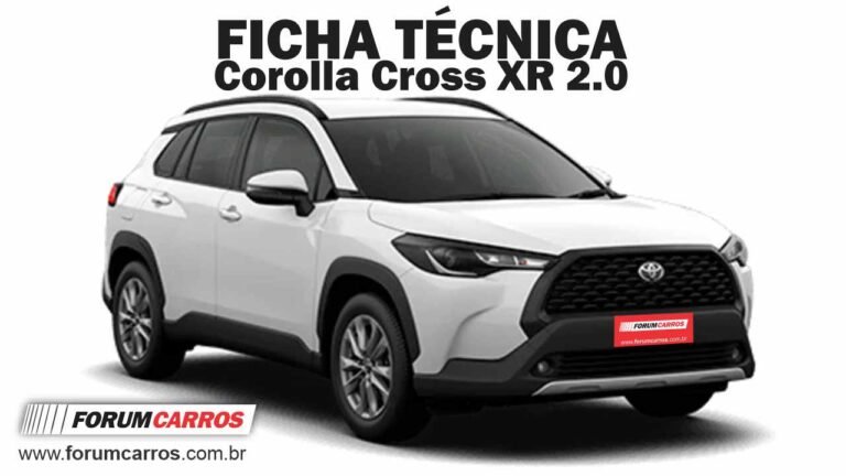 Ficha Tecnica do Toyota Corolla Cross XR 2.0