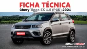Ficha Técnica do Chery Tiggo 2 EX PCD 2021