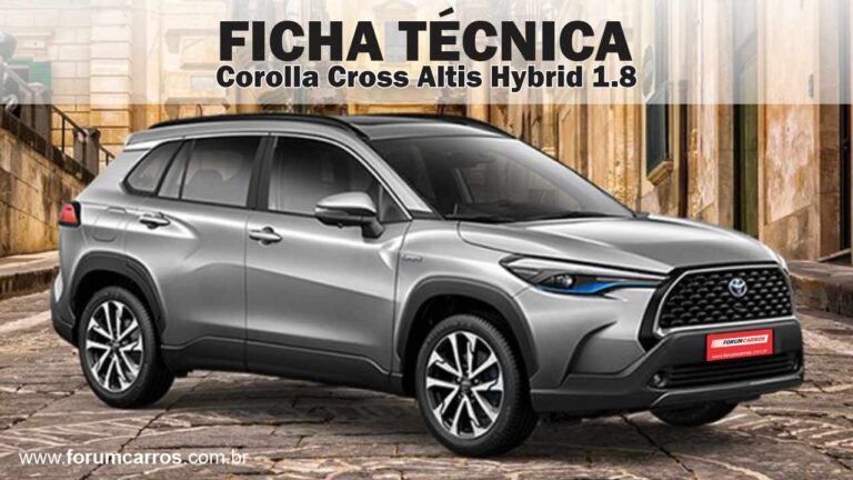 Ficha Técnica do Toyota Corolla Cross Altis Hybrid 1.8