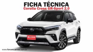 Ficha Técnica do Toyota Corolla Cross GR-Sport 2.0